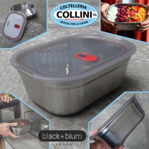 Black Blum - Boîte à lunch en acier inoxydable pour micro-ondes 900 ml - FBSS-BX- M017-FR
