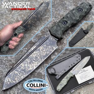 Wander Tactical - Couteau Mistral XL - Micarta avec Finition Marbrée - Édition Limitée - couteau sur mesure