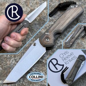 Chris Reeve - Small Sebenza 31 Plain Tanto - MagnaCut & Titanium with Natural Micarta inserts - couteau