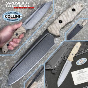 Wander Tactical - Mistral XL - Raw D2 & G10 Desert - Edition limitée - couteau artisanal