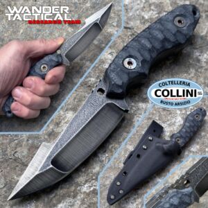 Wander Tactical - Barracuda Compound - Raw & Black Micarta - couteau artisanal