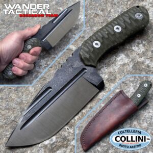 Wander Tactical - Mountain Lion Custom Edition - Dual Tone & Micarta Green - couteau artisanal