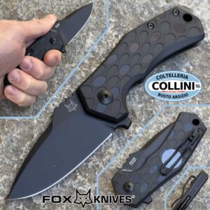 Fox - Italico Drop - FX-540B - Black Top Shield N690Co & Black FRN - couteau