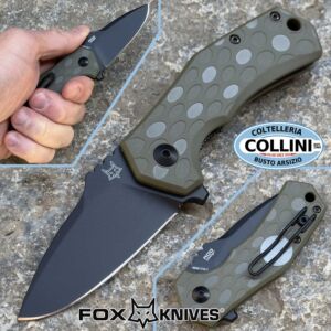 Fox - Italico Drop - FX-540OD - Black Top Shield N690Co & OD Green FRN - couteau