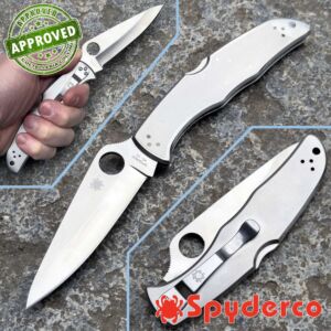 Spyderco - Endura 4 Stainless Steel Plain Edge - C10P - COLLECTION PRIVÉE - couteau