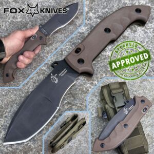 Fox - Couteau Trakker Meskwaki - PVD G10 Earth - COLLECTION PRIVÉE - Couteau FX-501