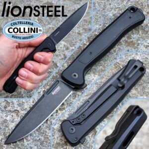 Lionsteel - Skinny Aluminium - Noir & OldBlack MagnaCut - SK01A BB - couteau