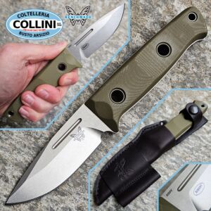 Benchmade - Sibert Mini Bushcrafter - CPM-S30V & OD Green G10 - 165-1 - couteau