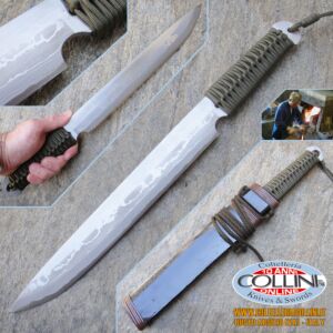 Takeshi Saji - Mikaduki 300 couteau vert - Couteau Artisan