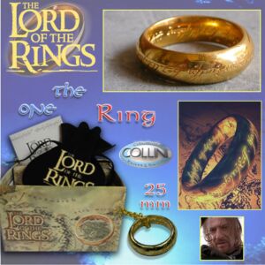 Lord of the Rings - Anello del Potere inc. Oro 25mm 98.01 - Il Signore degli Anelli
