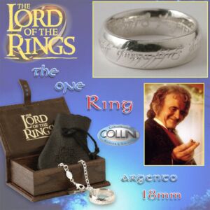 Lord of the Rings - Anello del potere in argento 18mm R220/P - Il Signore degli Anelli