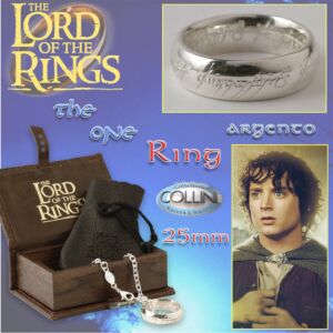 Lord of the Rings - Anello del potere in argento 22mm R220 - Il Signore degli Anelli