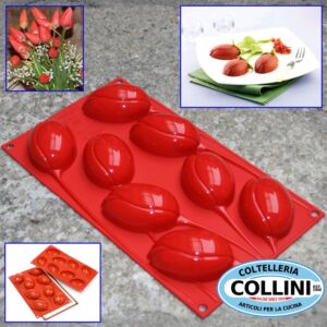 Silikomart - Moule en silicone tulipes 8 portions