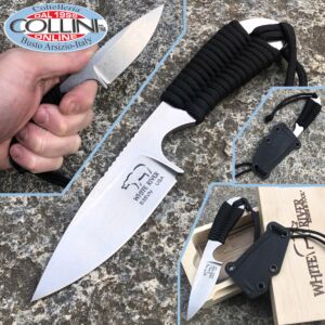 White River Knife & Tool - Couteau M1 Backpacker - Black Paracord - couteau