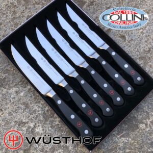 Wusthof Germany - Couteaux à steak forgés 6 pièces - 160601 - couteaux de table