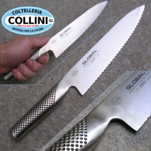 Global knives - G22R - Couteau à pain - 20cm - couteau de cuisine - droitier