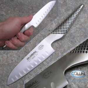 Global knives - GS37 - Couteau Santoku Fluted 13cm. - couteau de cuisine