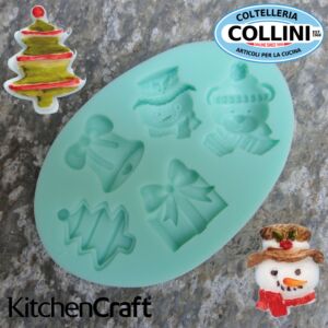 Kitchen Craft - Moule a fondant souple en silicone - Noël