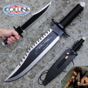Hollywood Collectibles Group - Couteau Rambo II - First Blood Part 2 avec Sylvester Stallone Signature - Coutea