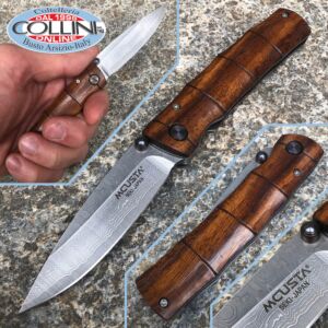 Mcusta - Take knife VG10 Damascus - Shinra Serie - Iron Wood - MC-0074DI - couteau