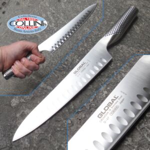 Global knives - G82 - Honeycomb slicing - 21cm - couteau de cuisine rôti