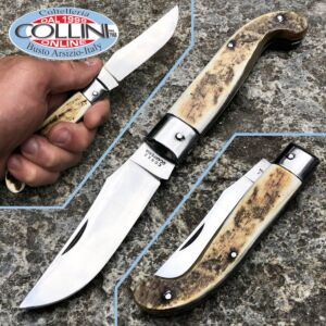 Conaz Consigli Scarperia - couteau Zuava 19 cm corne de bœuf brut 50309 - couteau
