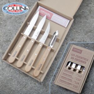 Opinel - Les Essentiels du Cuisinier - Coffret de 4 petits couteaux de cuisine