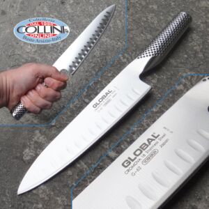Global knives - G78 - Nid d'abeille tranché - 18cm - couteau de cuisine - exG62