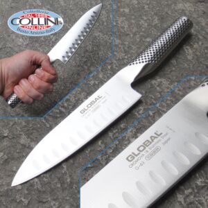 Global knives - G79 - Honeycomb slicing - 16cm - couteau de cuisine