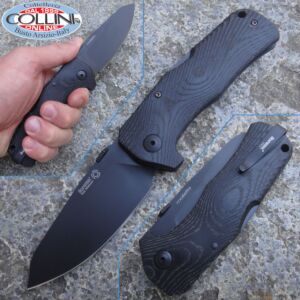 Lion Steel - TM-1 Solid Micarta - Black TiNi - TM1MB - couteau