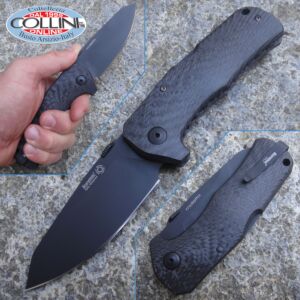 Lion Steel - TM-1 Solid Carbon Fiber - Black TiNi - TM1CB - couteau
