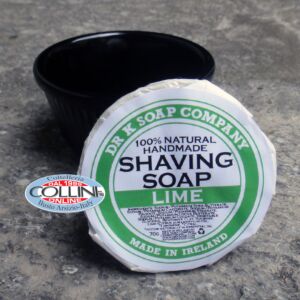 Dr K Soap Company - savon à barbe et un bol en céramique - chaux - Made in Ireland
