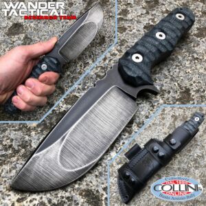 Wander Tactical - Lynx Compound - Raw Finish and Black Micarta - couteau