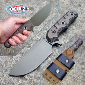 Wander Tactical - Lynx - Titanium GunKote & Chocolate G10 - couteau personnalisé