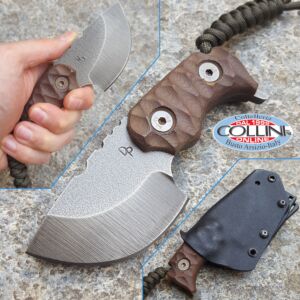 Wander Tactical - Tryceratops Raw Finish and Darkwood Micarta - couteau