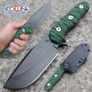 Wander Tactical - Lynx RAW & Micarta Green -  couteaux custom