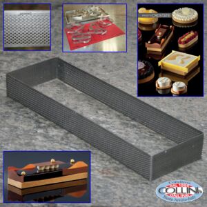 Moule carré en acier inoxydable micro perforés 9x29 cm- Collection Crostate