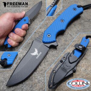 Freeman Outdoor Gear - 3,25" Couteau Champ Cobalt 451 - G10 Blue - Couteau