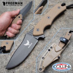 Freeman Outdoor Gear - 3,25" Couteau Champ Cobalt 451 - G10 Tan - Couteau
