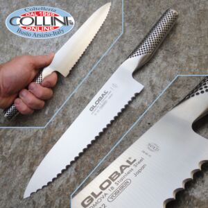 Global knives - G22 - Couteau à pain - 20cm - couteau de cuisine à pain - DISCONTINUÉ