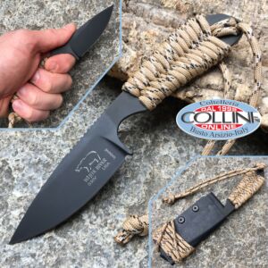 White River Knife & Tool - BackPacker Black - Desert Paracord - couteau