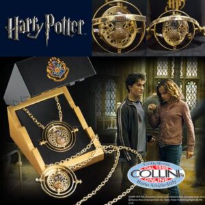 Harry Potter - Le retourneur de temps d'Hermione Granger - argent .925 plaqué or 24K. - NN7763
