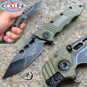 Guardian Tactical Usa - Helix Nano foncé Stonewash G10 OD vert - couteau