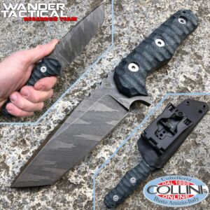 Wander Tactical - Lynx Tanto Knife -  Black Blood & Black Micarta - couteau