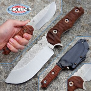 Wander Tactical - Lynx - Satin SanMai CoS Convex & Brown Micarta - couteau