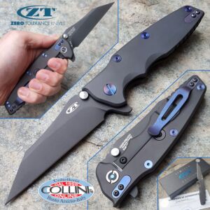 Zero Tolerance - Rick Hinderer Factory Custom - pourpre et noir - ZT0392PURBLKWC - Couteau