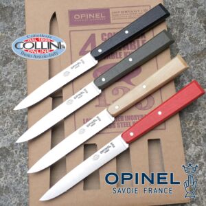 Opinel - N° 125 Serie Loft - 4 couteaux de table de couleur