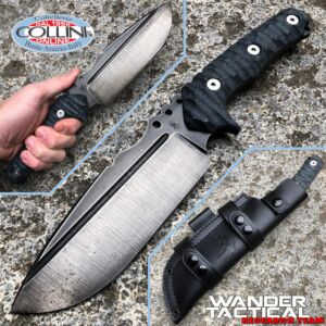 Wander Tactical - Uro knife - Raw Finish - Black micarta - couteau