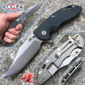 Rick Hinderer Knives - XM-18 - Bowie 3.5" G10 Green/Black - couteux semi custom