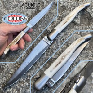 Laguiole En Aubrac - Cerf avec lame Sanmai - couteau